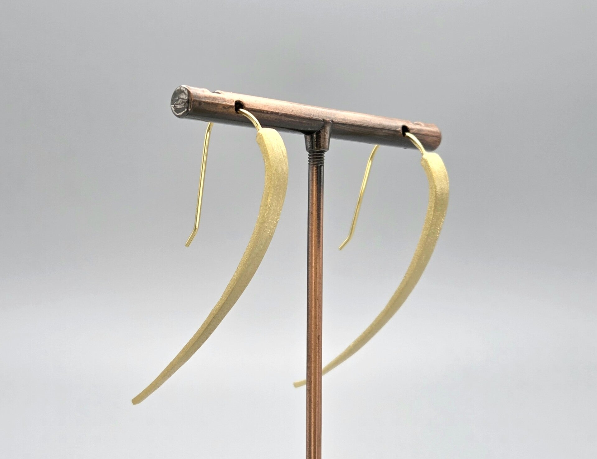 Vermeil op zilver design oorbellen. 2025/770.