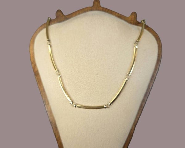 Gouden vintage schakel collier. 2025/797.