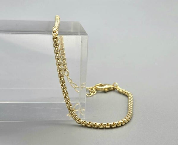 Gold Plated Silver venetiaanse schakel armband. 2026/124.