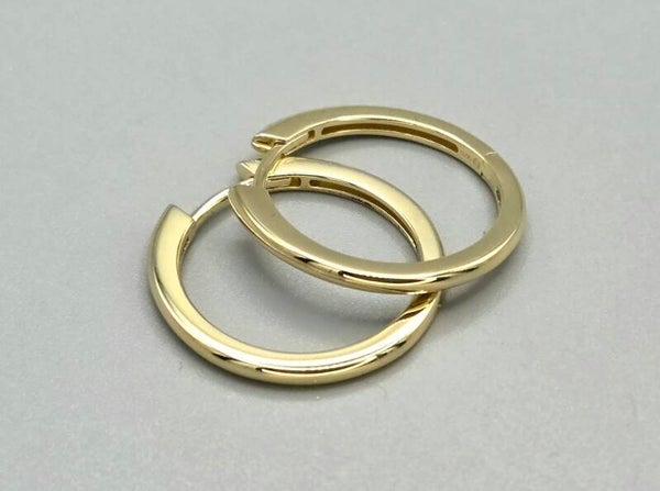 Gold Plated Silver klapcreolen. 2026/126.