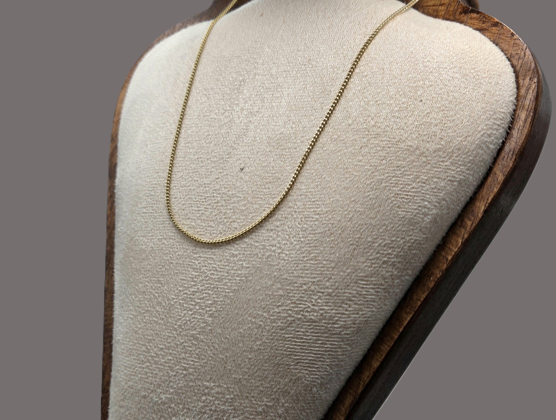 Gouden vintage gourmet schakel ketting. 2026/168.