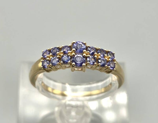 Vintage ring met edelsteen tanzaniet. 2026/357