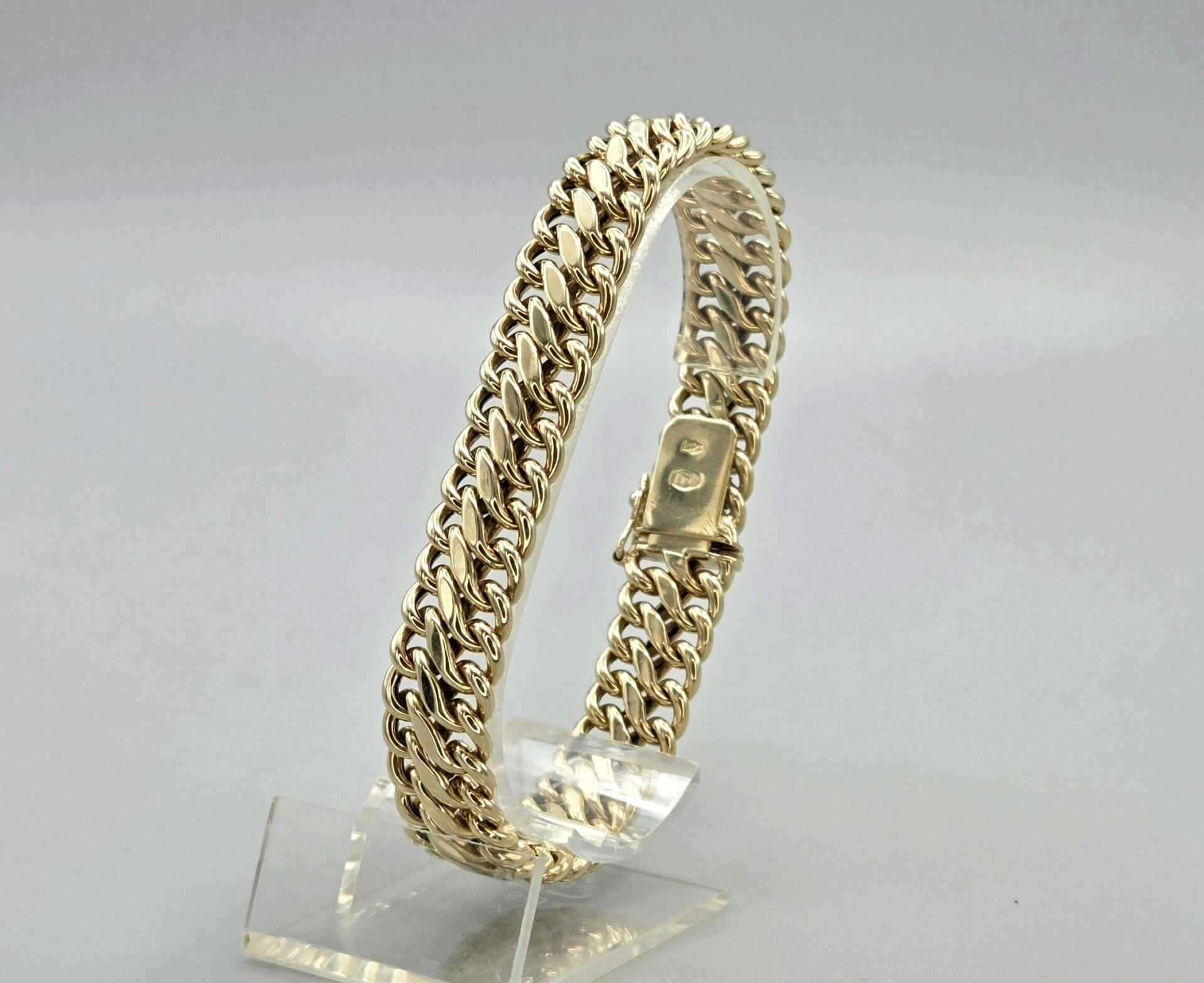 Gouden vintage gourmet armband. 2026/361