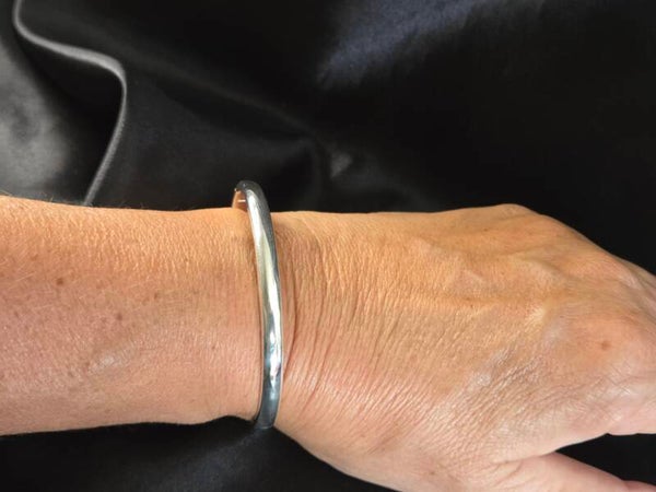 Zilveren classic Solide bangle / slavenarmband. 2026/496