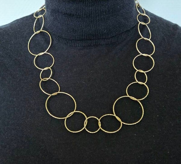 Gold plated zilver design ketting van Borsari Gioielli. 2026/713