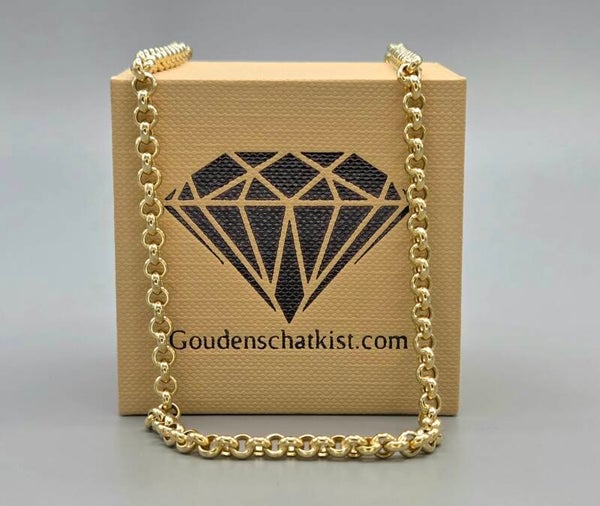 Vintage gouden jasseron ketting. 2026/698