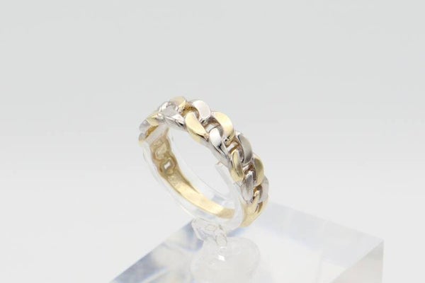 Gouden rolex stijl design ring. Maat: 17.8. 2021/28.