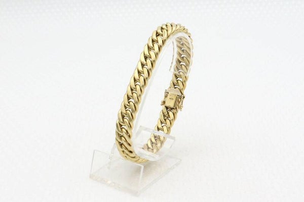 14 Karaat. Gouden antieke schakelarmband. Nr: 2021/94.