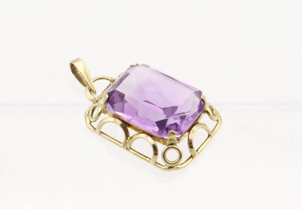 Antieke Art Deco hanger met amethist. 2021/473.