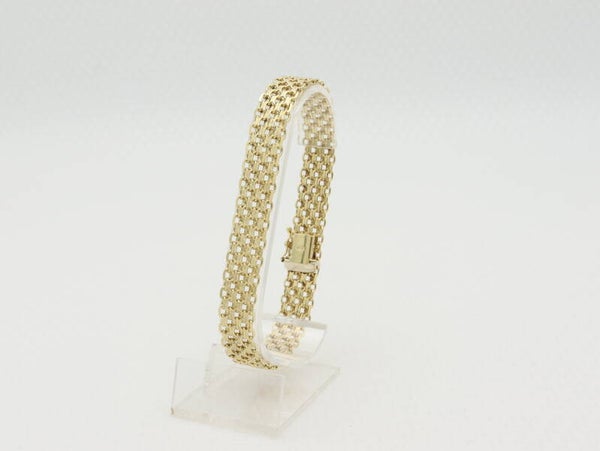 Gouden schakelarmband. 2021/690