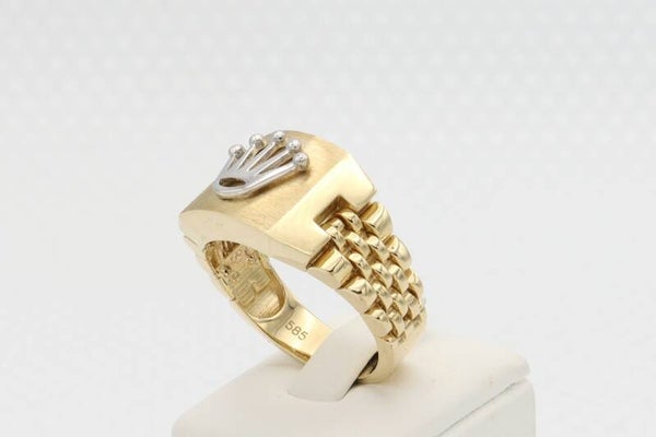 14 Karaat. Gouden herenring. Maat: 21. Nr: 2020/525.