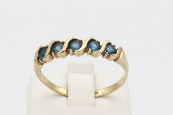 Vintage ring met topaas. Maat: 20.5. 2020/596.