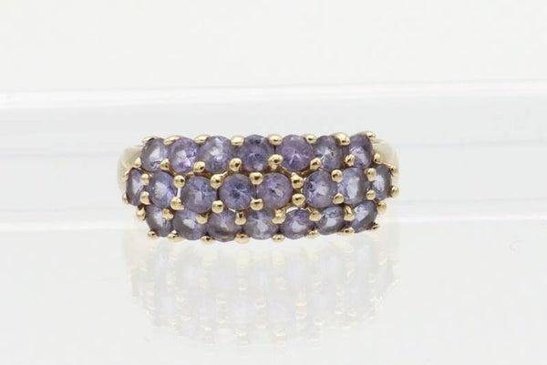 Vintage ring met tanzaniet . Maat 18.1. Nr: 2020/626.