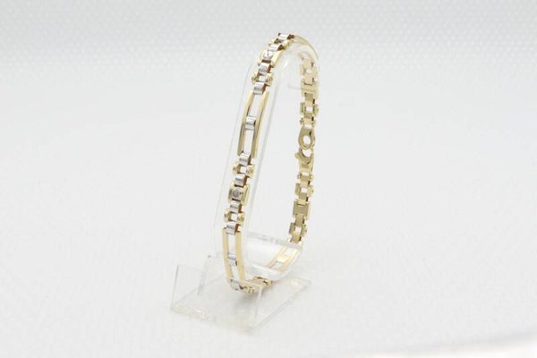 Gouden bi-color cartier stijl armband. 2020/782.