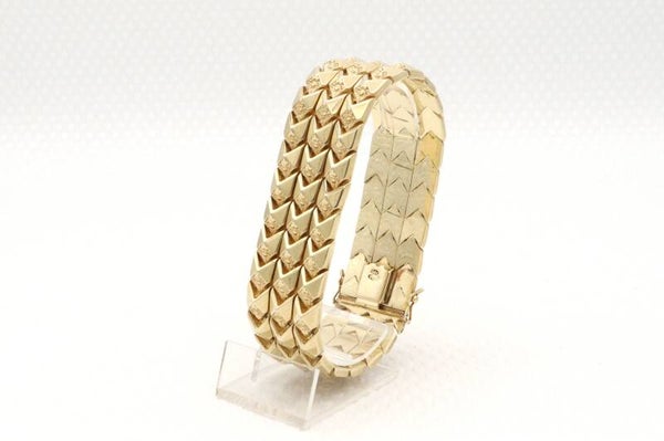 Gouden antieke schakelarmband. 2022/208