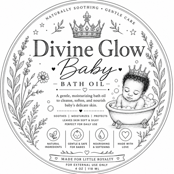 Divine Glow baby bath oil