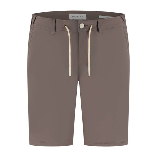 North84 Travelshort | Korte Broek Travelstof Mannen | 8444.2019 Taupe