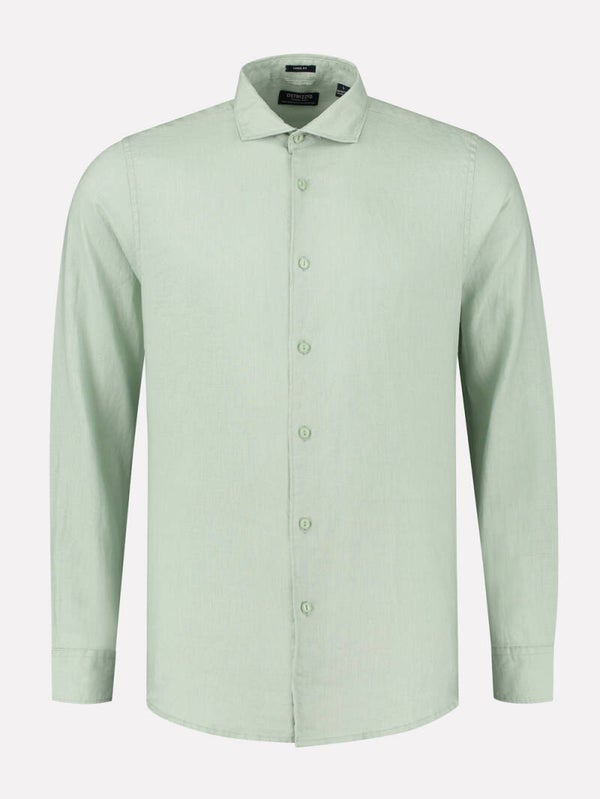 Dstrezzed linnen overhemd sea green Z70403