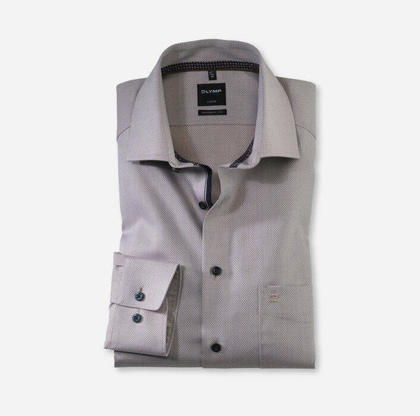 Olymp overhemd bruin Z80107