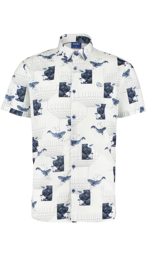 Qubz overhemd korte mouw Z180111