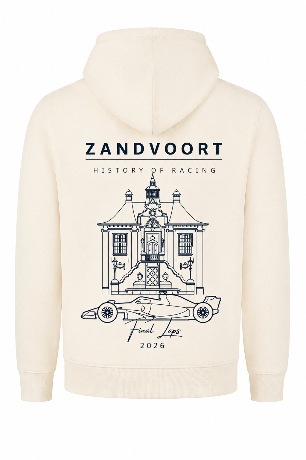 Zandvoort history of Racing Hoody 2026 | Het Raadhuis Natural Raw