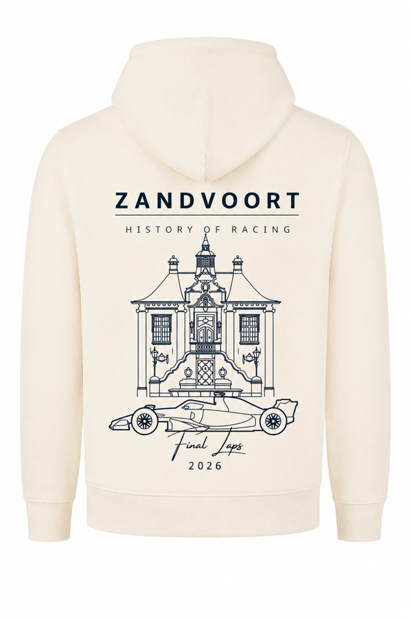 Zandvoort history of Racing Hoody 2026 | Het Raadhuis Natural Raw