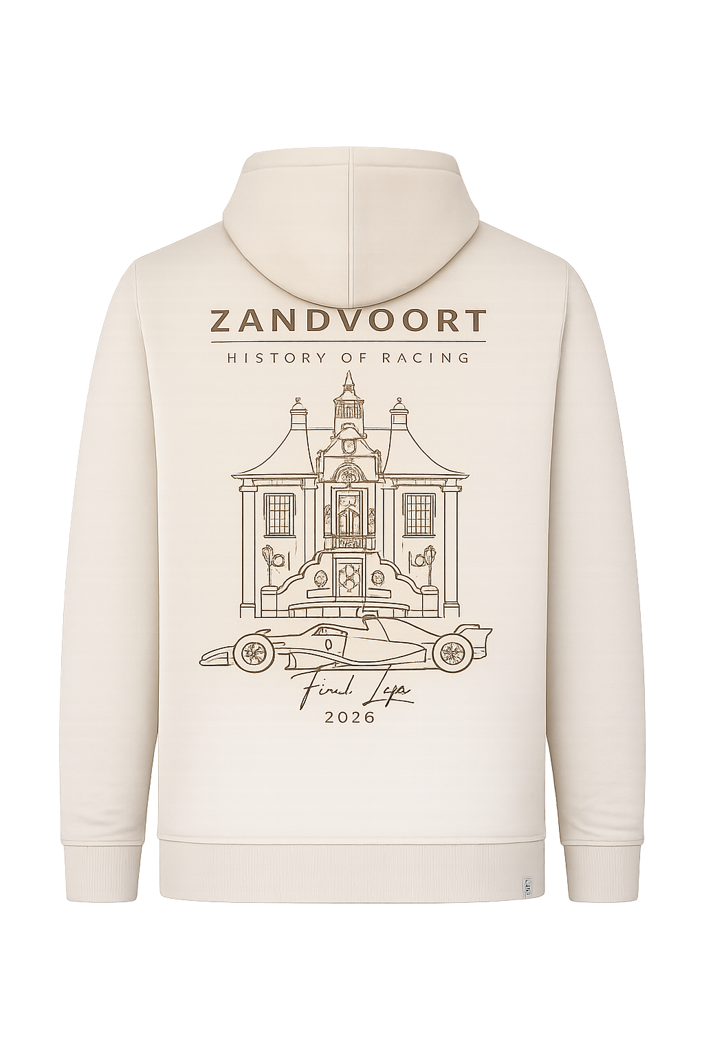 Zandvoort history of Racing Hoody 2026 | Het Raadhuis Desert Dust