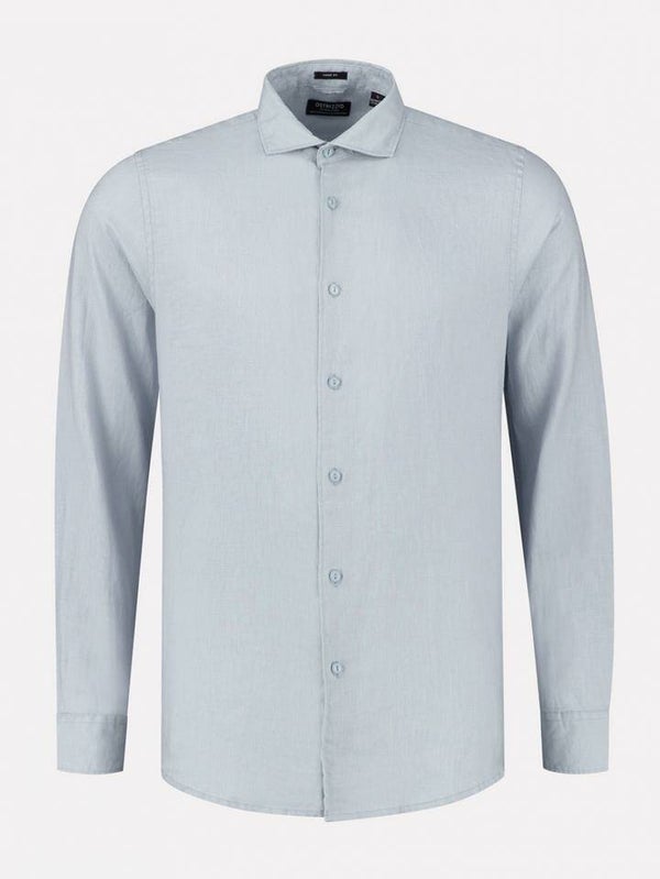 Dstrezzed linnen overhemd LT Blue Z70405