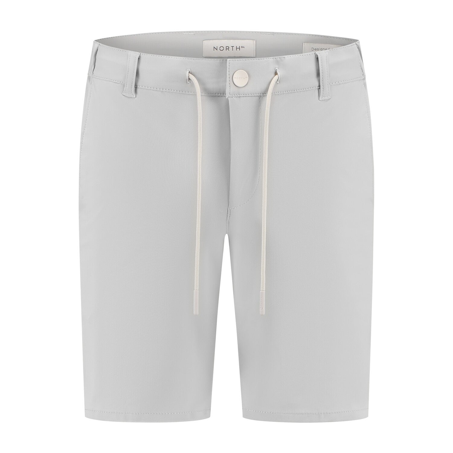 North84 Travelshort | Korte Broek Travelstof Mannen | 8444.2010 Light Grey