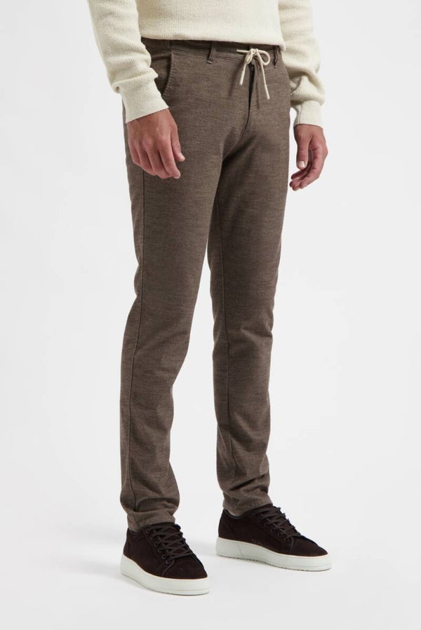 North84 Travel Wool Look Chino | 84152104 Brown