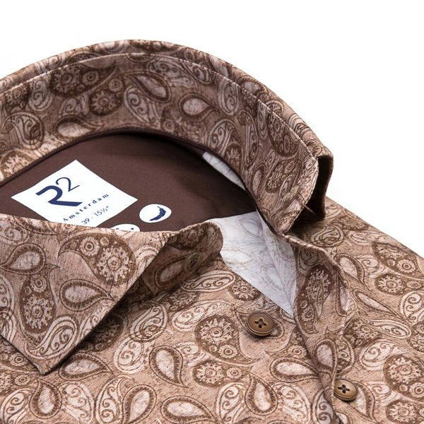 R2 Amsterdam Overhemd | 122.WSP.021.045 | Beige