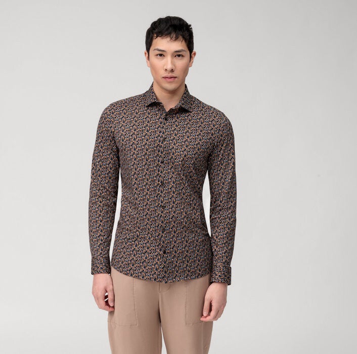 Olymp Overhemd | 20504428 | Bruin