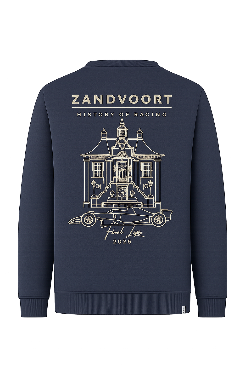 Zandvoort history of Racing Sweater 2026 | Het Raadhuis Navy