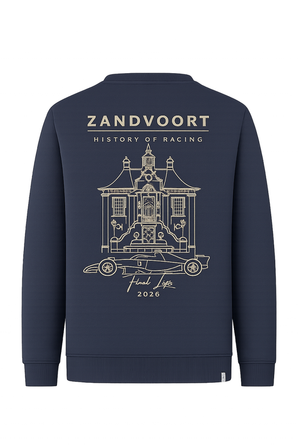 Zandvoort history of Racing Sweater 2026 | Het Raadhuis Navy