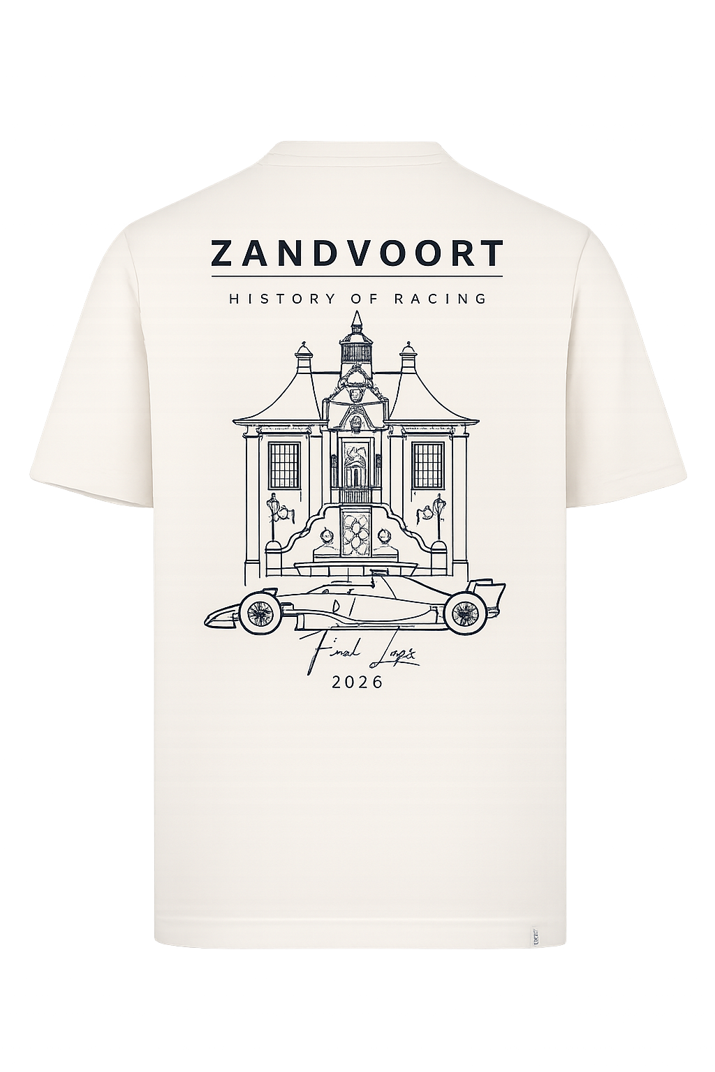 Zandvoort history of Racing T-shirt 2026 | Het Raadhuis Natural Raw