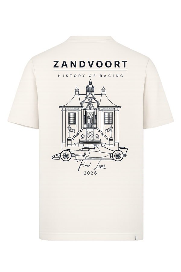 Zandvoort history of Racing T-shirt 2026 | Het Raadhuis Natural Raw