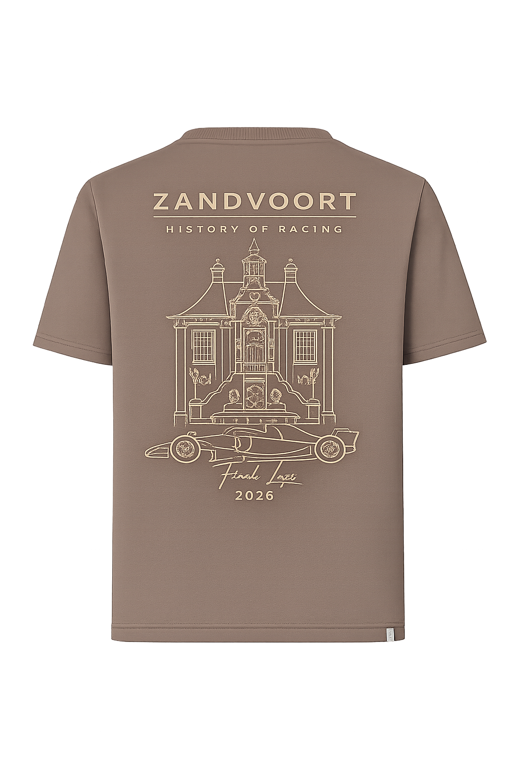 Zandvoort history of Racing T-shirt 2026 | Het Raadhuis Mocha