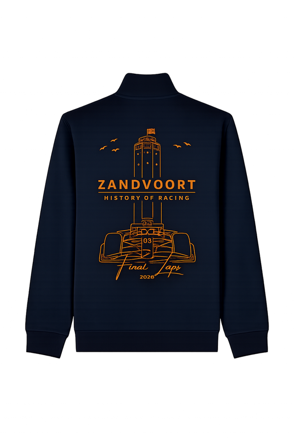 Zandvoort History of Racing Vest | Final Laps Navy & Orange