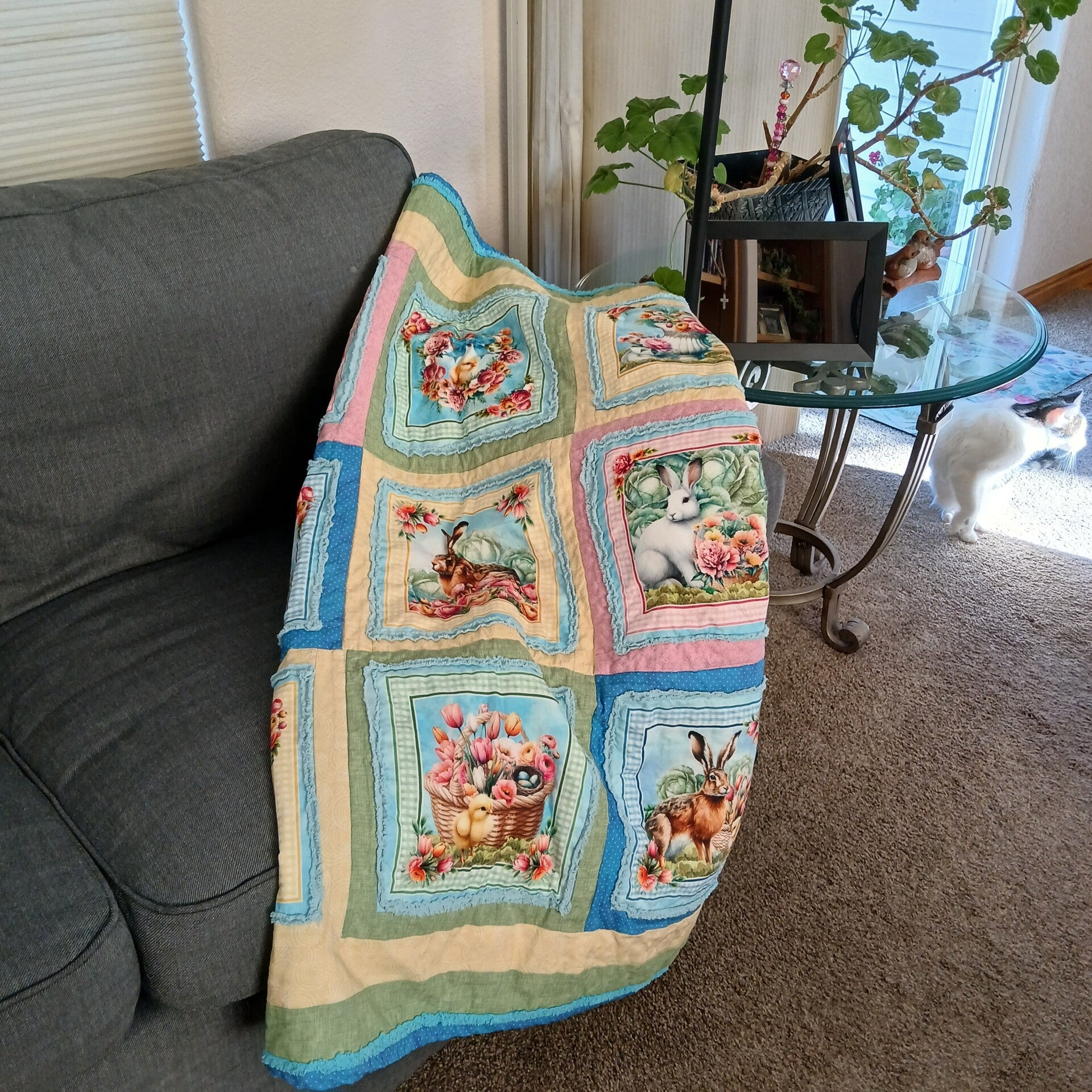Handmade Baby Animals Quilt
