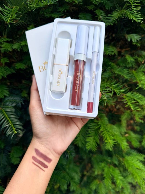 3Pcs matte lipstick set #6-BOSSLADY