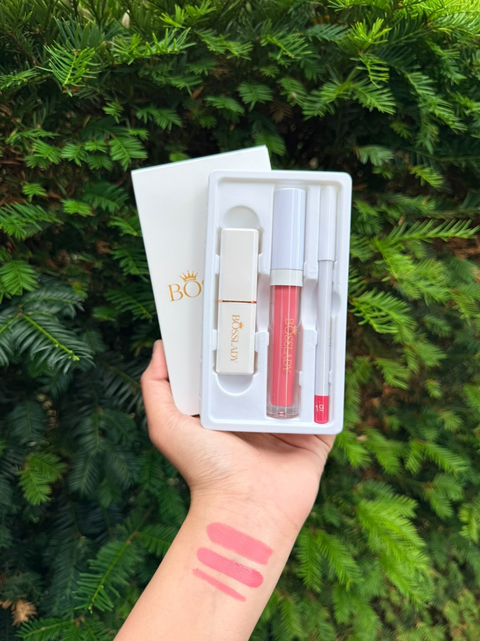 3Pcs matte lipstick set #19-BOSSLADY
