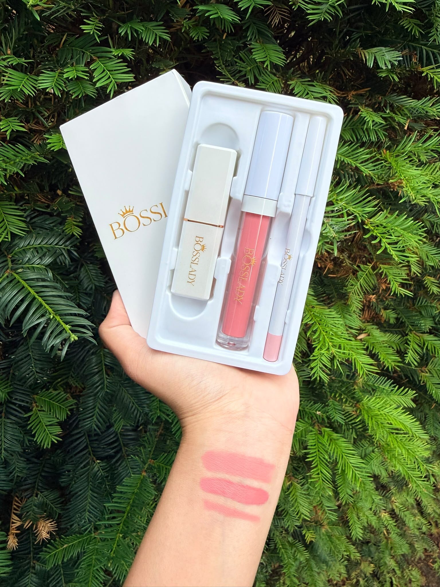3Pcs matte lipstick set #18-BOSSLADY