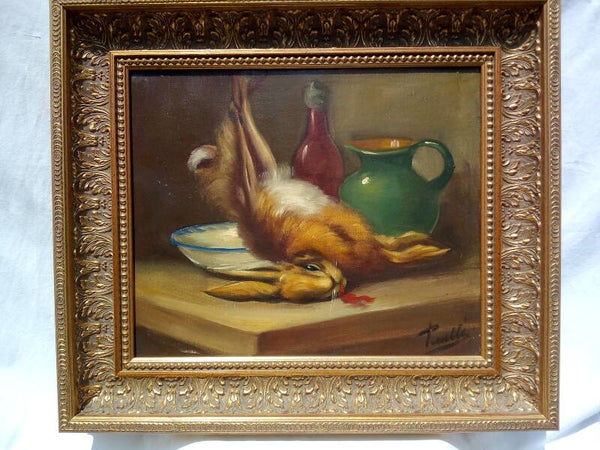 Peinture à l'huile sur toile, signée, 19ème siècle