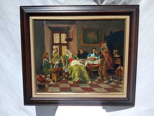 Peinture à l'huile sur toile signée Hans CRUYCKEN, école flamande, dans le style 17éme