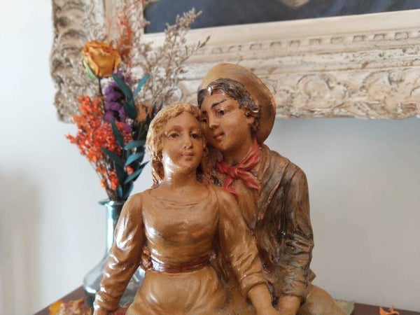 Statue en plâtre CIRCA 1930, numérotée fabrication Française