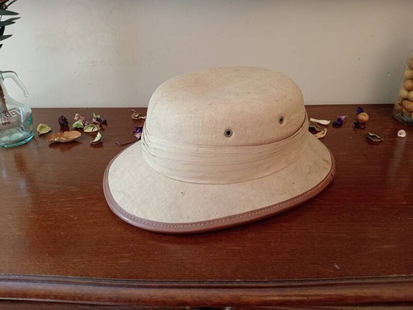 Authentique casque police française coloniale AFN, années 50