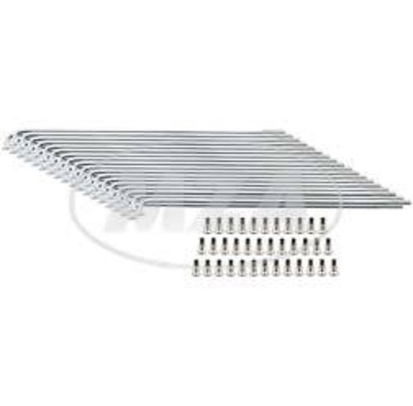 Edelstahlspeichensatz mit Nippel, je 36x - M3,5- 18x 171 + 18x 177 mm