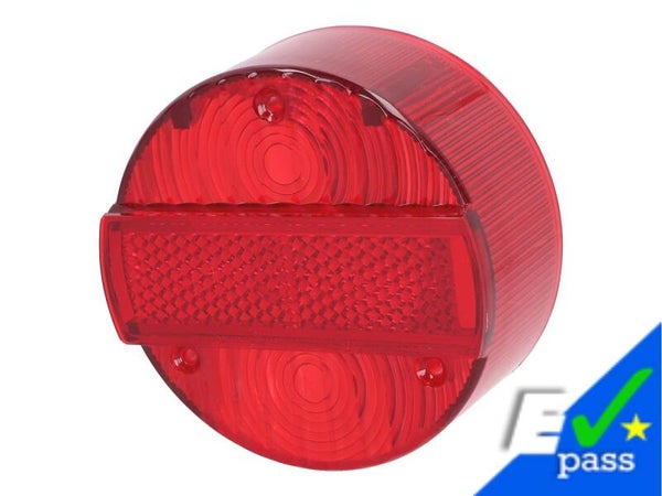 Rücklichtglas rund für Simson Schwalbe KR51/2, S50, S51, S53, S70, S83, SR50, SR80, MZ ETZ 125, 150, 250