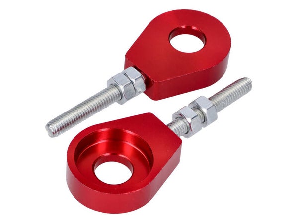 Radspanner / Kettenspanner Satz Aluminium eloxiert 12mm in verschiedenen Farben