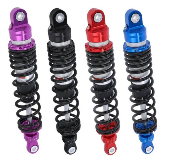 Stoßdämpfer, Federbeine mit verstellbarer Zugstufe für Simson* S50, S51, S70 Enduro lila 380mm